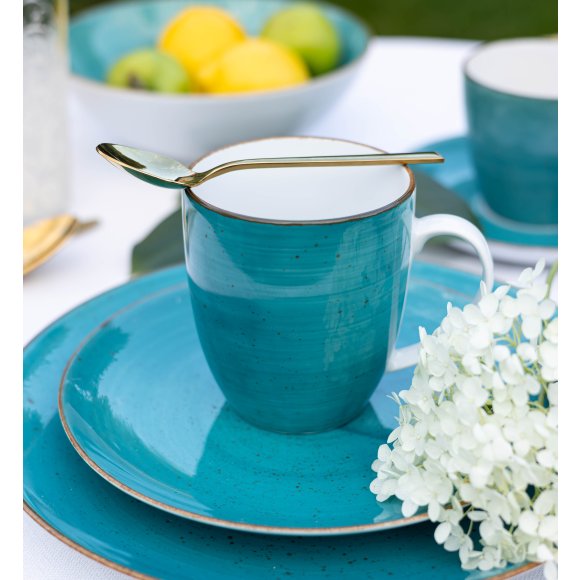 LUBIANA BOSS 6630L Kubek 380 ml / morski / porcelana ręcznie malowana