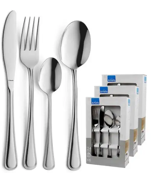 AMEFA BOLOGNA Sztućce UE 72 el w pudełku / 18 os / połysk