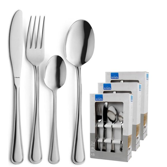 AMEFA BOLOGNA Sztućce UE 72 el w pudełku / 18 os / połysk