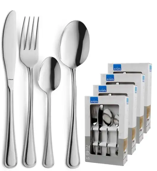AMEFA BOLOGNA Sztućce UE 96 el w pudełku / 24 os / połysk