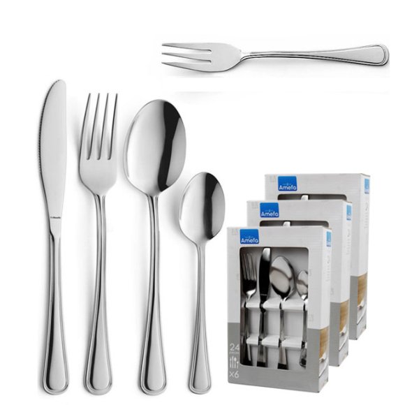 AMEFA BOLOGNA Sztućce UE 90 el pudełko + luz / 18 os / połysk