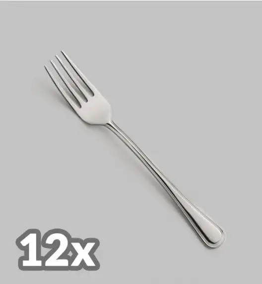 AMEFA BOLOGNA Sztućce UE 12x Widelec obiadowy LUZ / połysk