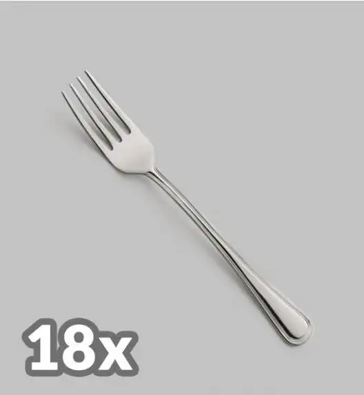 AMEFA BOLOGNA Sztućce UE 18x Widelec obiadowy LUZ / połysk