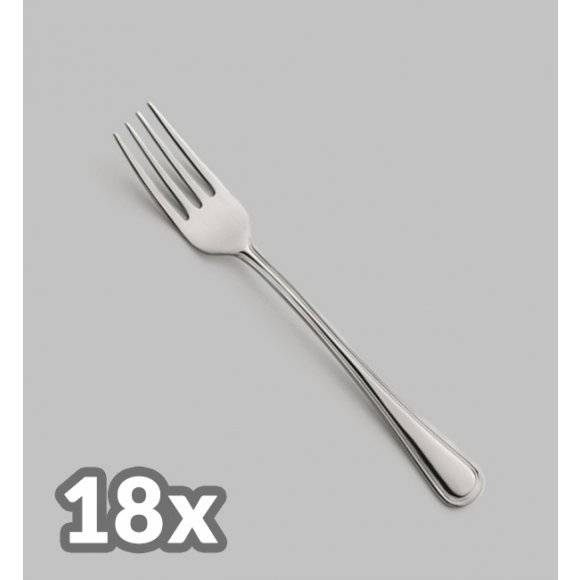 AMEFA BOLOGNA Sztućce UE 18x Widelec obiadowy LUZ / połysk