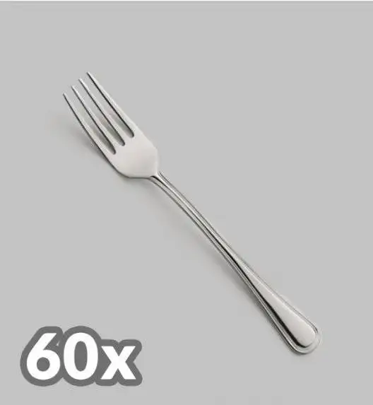 AMEFA BOLOGNA Sztućce UE 60x Widelec obiadowy LUZ / połysk