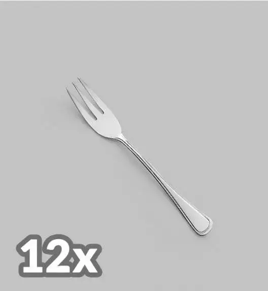 AMEFA BOLOGNA Sztućce UE 12x Widelczyk do ciasta LUZ / połysk 