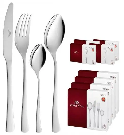 GERLACH TUNEA Sztućce Komplet 120 el / 24 osób / połysk