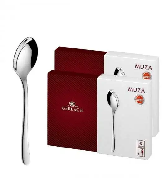 Gerlach Muza Sztućce Łyżeczki do kawy 12 el pudełko / 12 osób / połysk