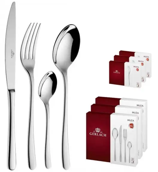 Gerlach Muza Sztućce 90 el (3x30 el) / 18 osób (połysk)