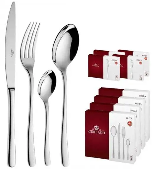 Gerlach Muza Sztućce 120 el (4x30 el) / 24 osoby (połysk)