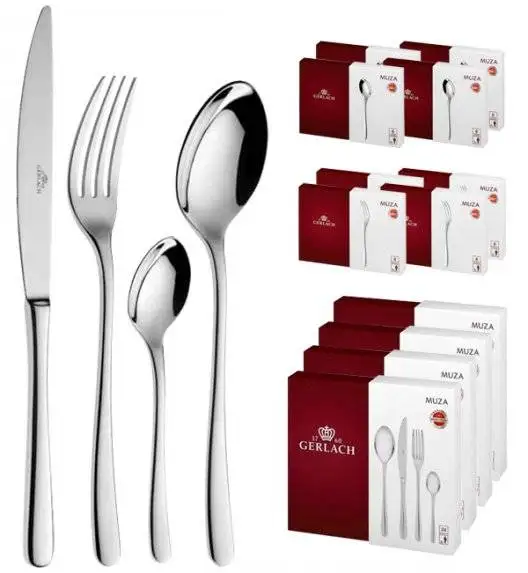 Gerlach Muza Sztućce 144 el (4x36 el) 24 osób (połysk)