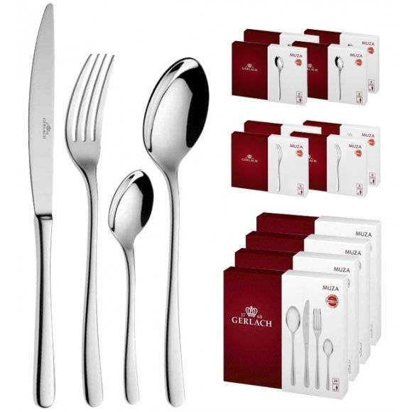 Gerlach Muza Sztućce 144 el (4x36 el) 24 osób (połysk)
