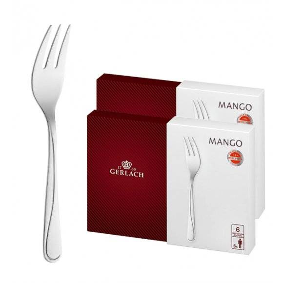 Gerlach Mango Sztućce Widelczyki do ciast 12 el pudełko / 12 osób / połysk