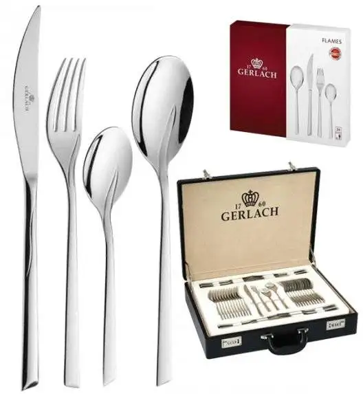 Gerlach Flames Sztućce Komplet 92 el (68W+24P) / 18 osób / połysk