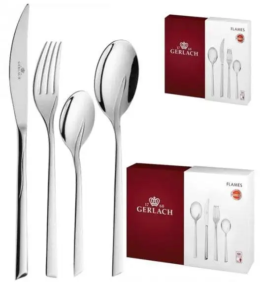 Gerlach Flames Sztućce Komplet 92 el (68P+24P) / 18 osób / połysk