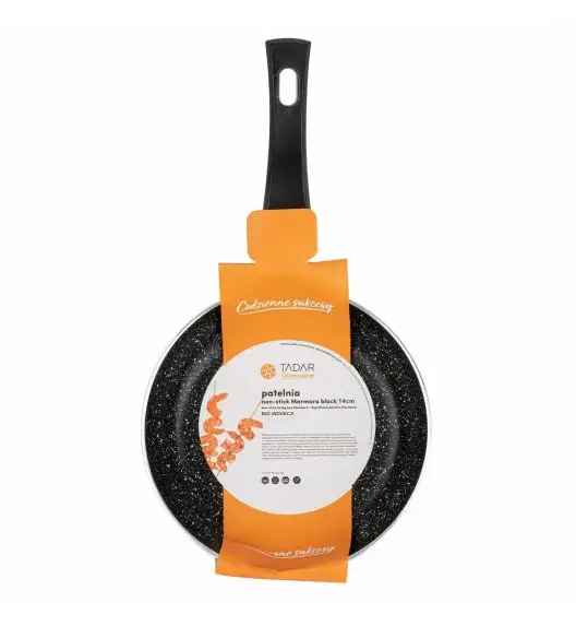 TADAR MARMARA BLACK Patelnia z powłoką non-stick 14 cm