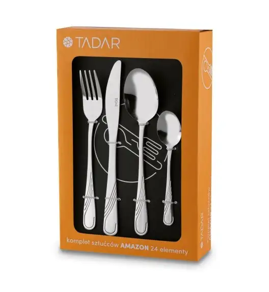 TADAR AMAZON Sztućce Komplet 24 el pudełko / 6 osób / połysk