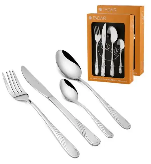 TADAR AMAZON Sztućce Komplet 48 el pudełko / 12 osób / połysk