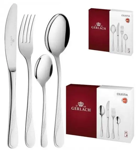 Gerlach Celestia Sztućce Komplet 92 el pudełko (68P+24P) / 18 os / połysk