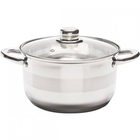 TADAR LUZON Garnek z pokrywką / 3,5 l / Ø 20 cm / stal nierdzewna, szkło 