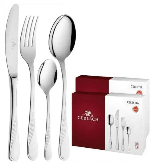 Gerlach Celestia Sztućce Komplet 136 el pudełko / 24 os / połysk