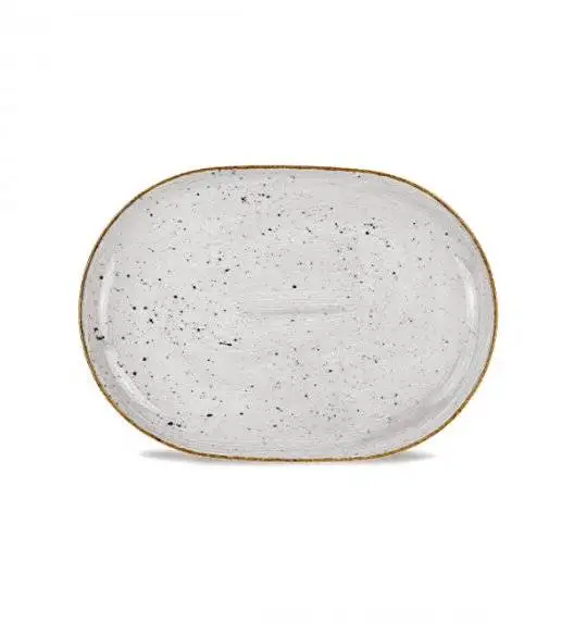 LUBIANA BOSS 6630Z Półmis 28 cm / szary / porcelana ręcznie malowana