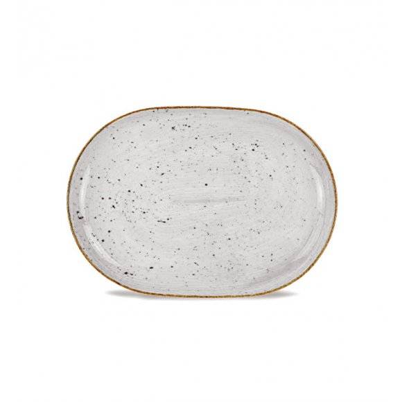 LUBIANA BOSS 6630Z Półmis 28 cm / szary / porcelana ręcznie malowana