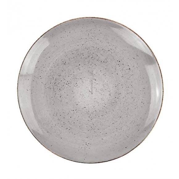 LUBIANA BOSS 6630Z Talerz obiadowy 27 cm / szary / porcelana ręcznie malowana