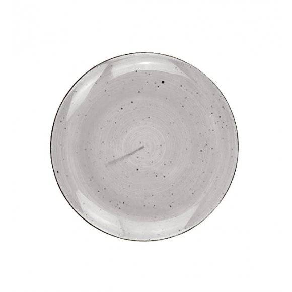 LUBIANA BOSS 6630Z Talerz deserowy 20,5 cm / szary / porcelana ręcznie malowana