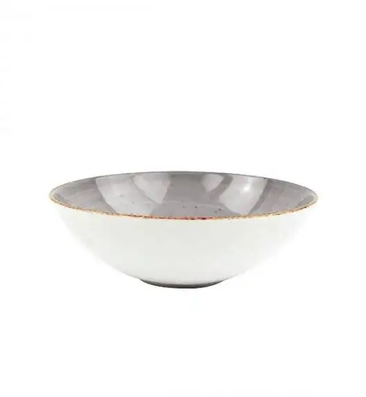 LUBIANA BOSS 6630Z Komplet talerzy głębokich 18 cm / 6os / 6 el / szary / porcelana ręcznie malowana