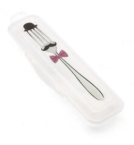 HEGA Podróżny pojemnik na sztućce / tworzywo sztuczne / mix wzorów / 24 x 4 cm