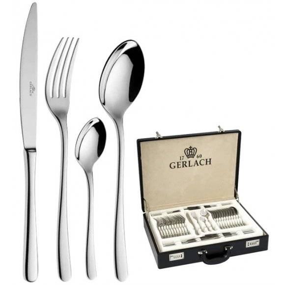 Gerlach Muza Sztućce Komplet 68 el walizka / 12 osób / połysk