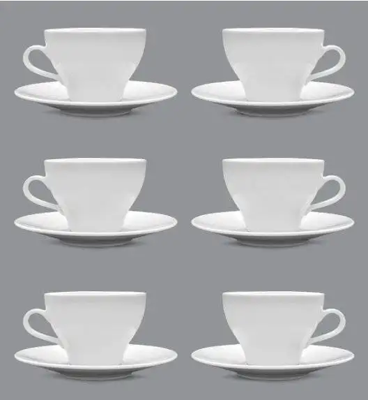 LUBIANA PAULA Komplet filiżanka 290 ml + spodek 17 cm / 6 os / 12 el 