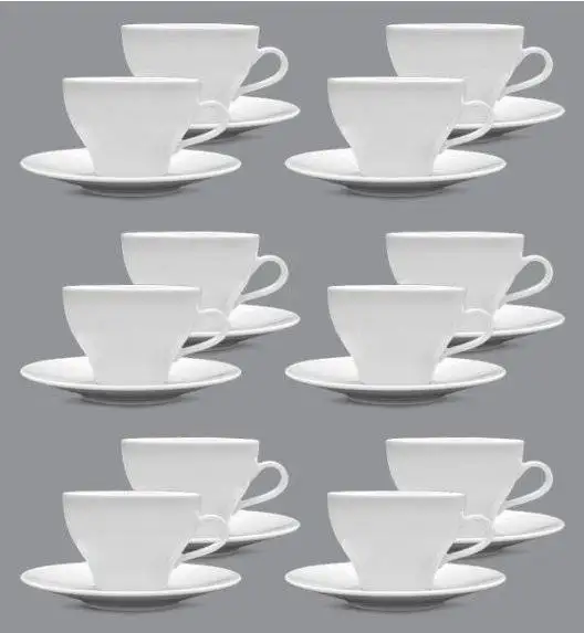 LUBIANA PAULA Komplet filiżanka 290 ml + spodek 17 cm / 12 os / 24 el 