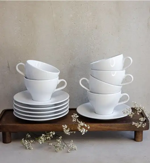 LUBIANA PAULA Komplet filiżanka 290 ml + spodek 17 cm / 12 os / 24 el 