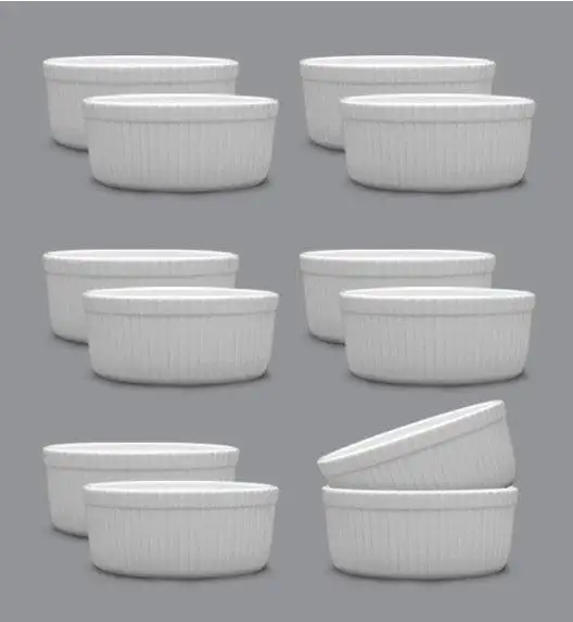 LUBIANA AMERYKA 12 x Czarka / salaterka z reliefem ø 9 cm 