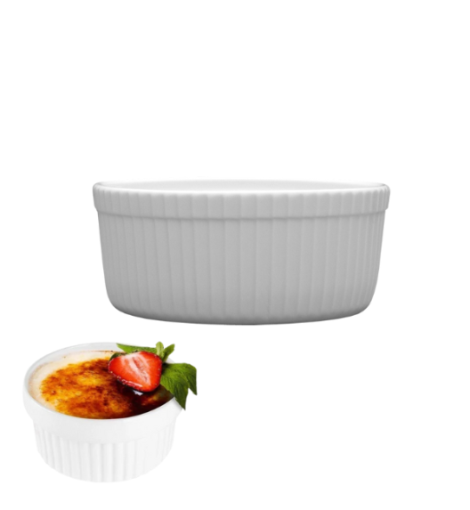 LUBIANA AMERYKA Czarka / salaterka z relifem ø 11,5 cm / porcelana