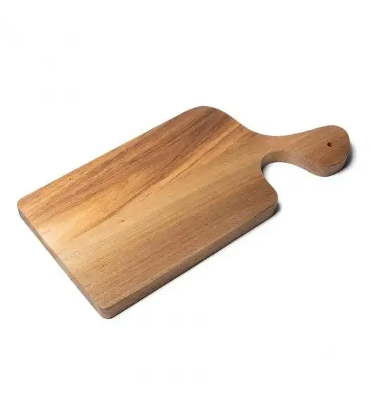 TADAR Akacjowa deska do krojenia / asymetryczny uchwyt / 39 x 18,5 x 2 cm