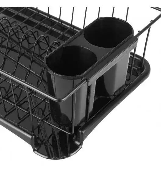 TADAR Metalowa suszarka do naczyń z ociekaczem na sztućce / 49 x 24,5 cm