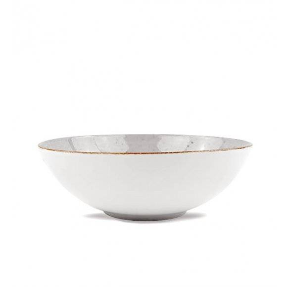 LUBIANA BOSS 6630Z Salaterka 21 cm / szara / porcelana ręcznie malowana