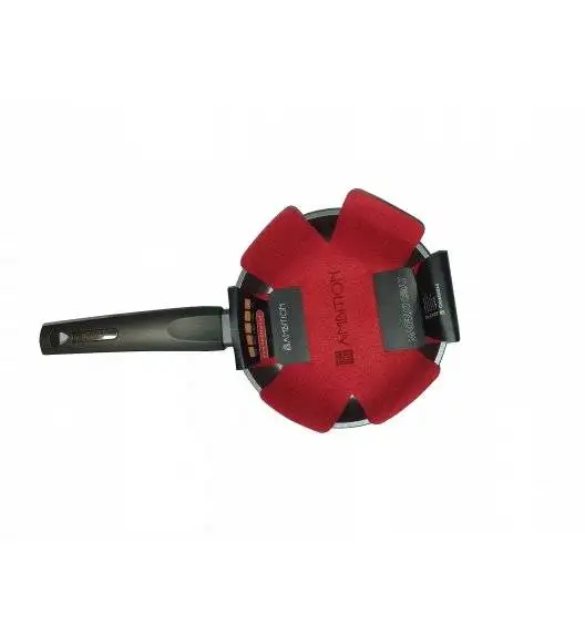 WYPRZEDAŻ! AMBITION MAGNAT GRAY Patelnia 20 cm z powłoką Qualum Basic Stone / indukcja + przekładka filcowa 