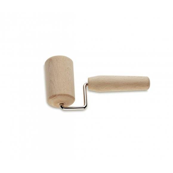 KELA MARIBOR Wałek do ciasta 15,5 cm z rączką / drewno bukowe