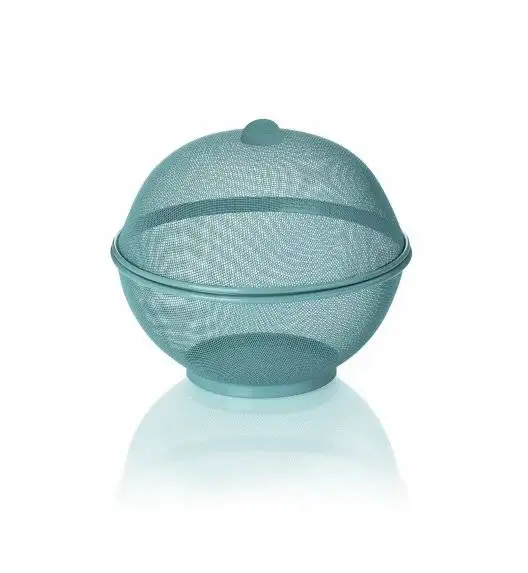 KELA COMO Kosz na owoce z pokrywą ⌀ 26,5 / szara