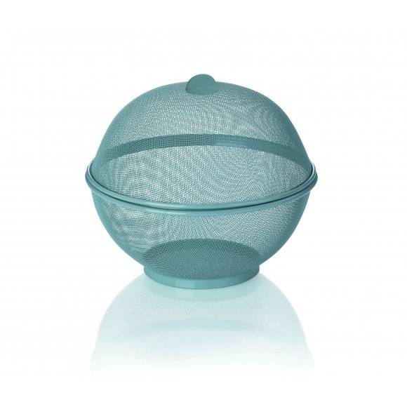 KELA COMO Kosz na owoce z pokrywą ⌀ 26,5 / szara