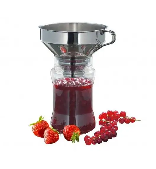 KUCHENPROFI Lejek z filtrem / stal nierdzewna