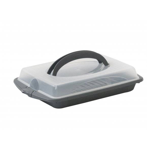 KELA Pojemnik na ciasto z pokrywką 45 x 30 x 9 cm / tworzywo PP