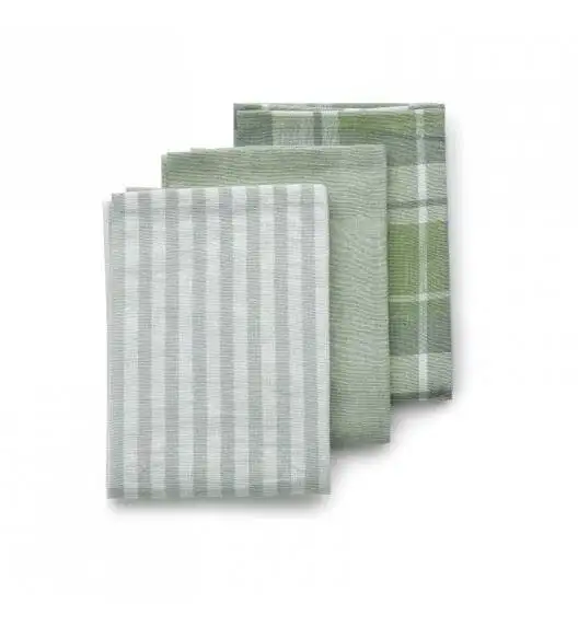 KELA PASADO Zestaw 3 ściereczek bawełnianych 65 x 45 cm / zielone