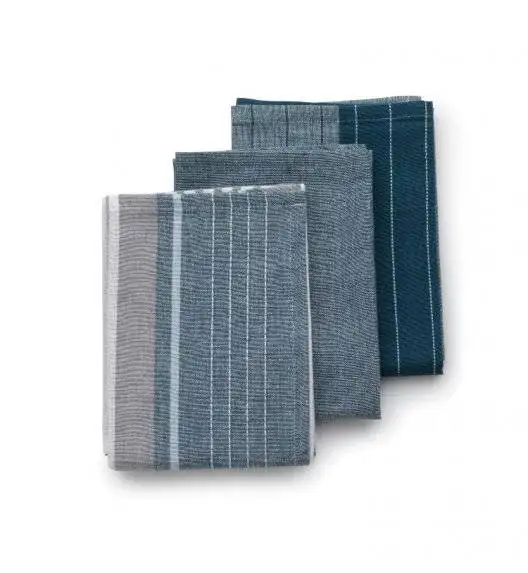 KELA PASADO Zestaw 3 ściereczek bawełnianych 65 x 45 cm / szary