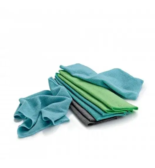 KELA Zestaw 8 ściereczek z mikrofibry 30 x 30 cm 