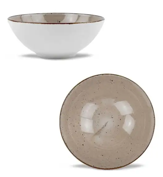 LUBIANA BOSS 6630T Salaterka 15 cm / brązowa / porcelana ręcznie malowana